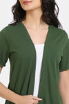 Zivame 2 Mile Fashion Knit Poly Shrug - Rifle Green — thumbnail 5